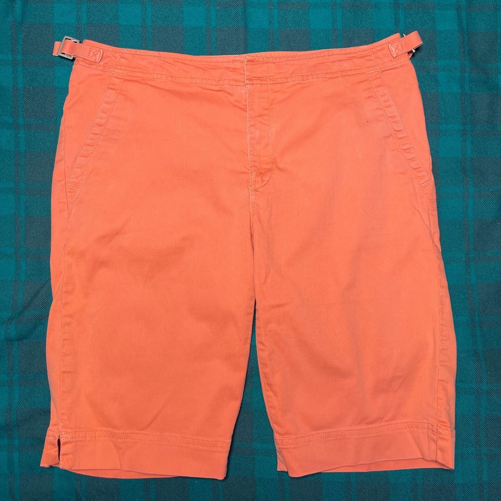Eddie Bauer Vishon FitCoral Shorts Size 10 Tall with‎ Adjustable Side Buckles